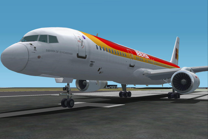 Fs2002 Iberia Ec-Ftr Sierra De Guadarrama Livery For The Excellent Ifdg 757 V2 (Rr) — 1