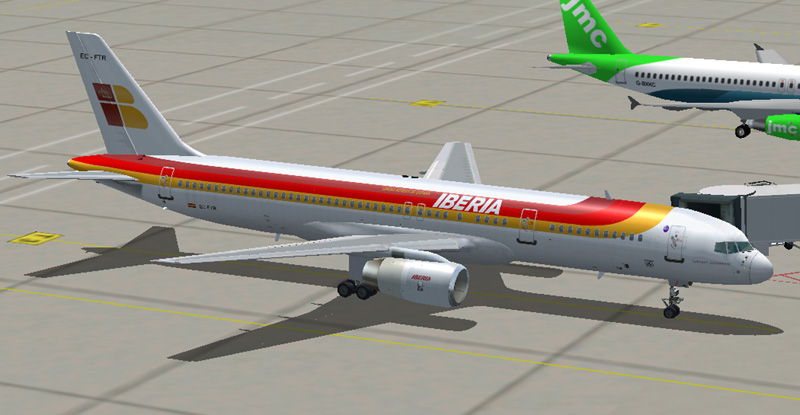 Fs2002 Iberia Ec-Ftr Sierra De Guadarrama Livery For The Excellent Ifdg 757 V2 (Rr)