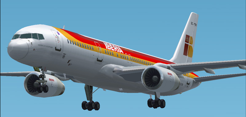 Fs2002 Iberia Ec-Ftr Sierra De Guadarrama Livery For The Excellent Ifdg 757 V2 (Rr)