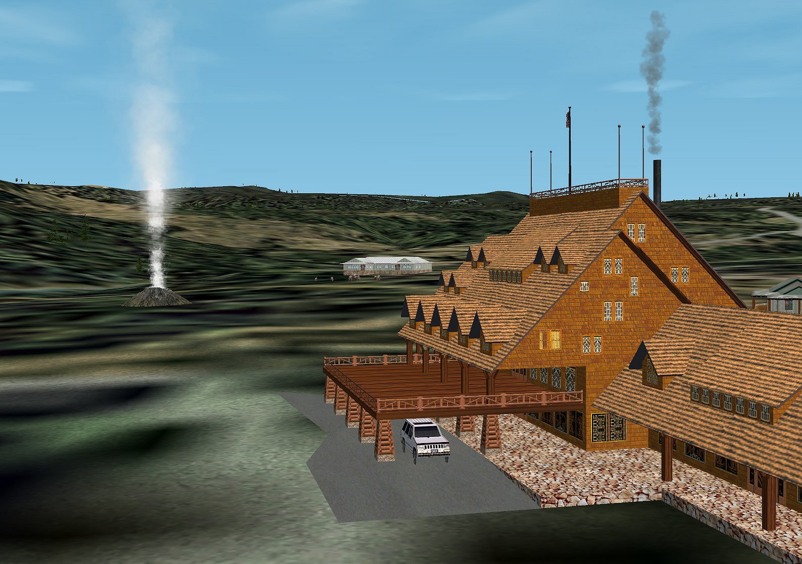 Fs2002 Scenery - Old Faithful Area, Yellowstone National Park