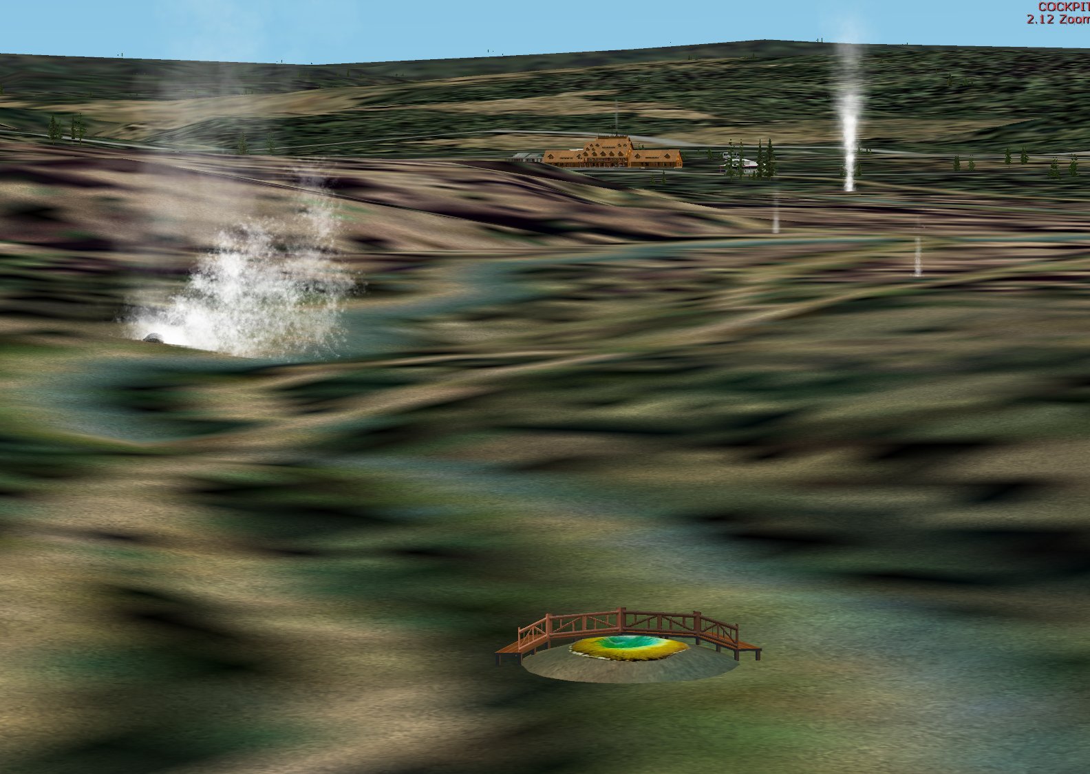 Fs2002 Scenery - Old Faithful Area, Yellowstone National Park