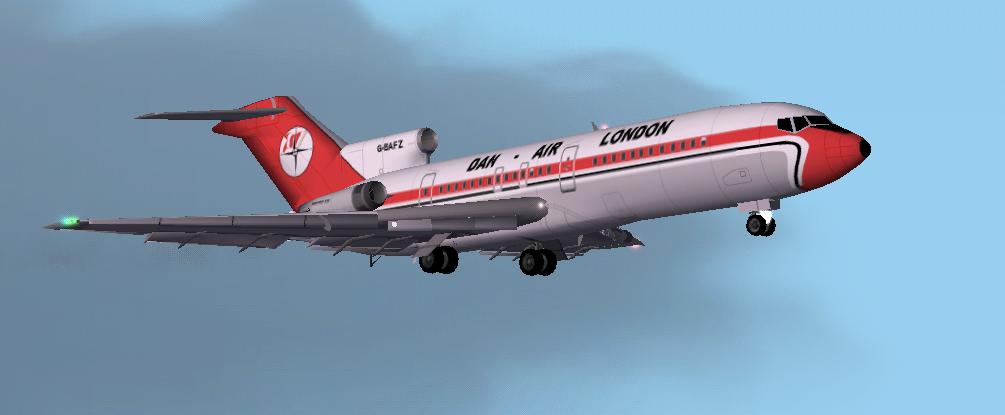 Fs2002 Aircraft B727-46 Dan Air London Mid 70S Original Model By Kevin Trinkle/Gary Carlso