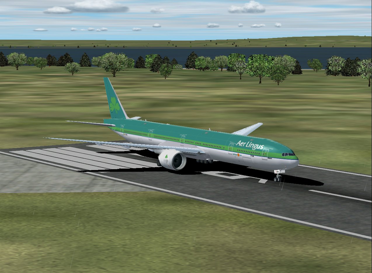 Aer Lingus Textures (Fictional) For Melvin Rafis Excellent Boeing 777-300/Ge, Virtual Regi