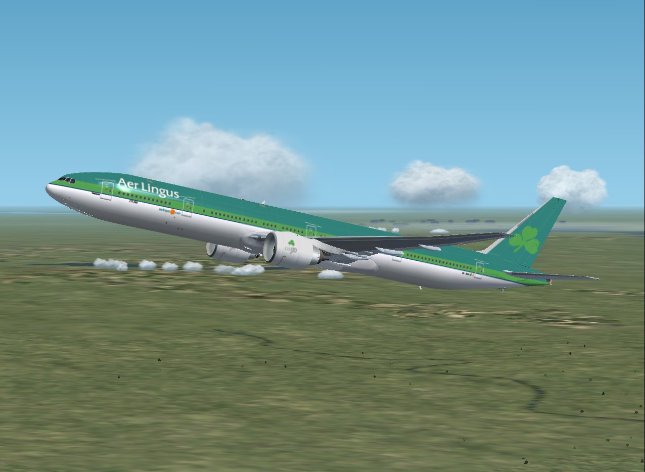 Aer Lingus Textures (Fictional) For Melvin Rafis Excellent Boeing 777-300/Ge, Virtual Regi