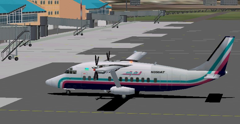 Fs2002 Avia Air Pro Shorts Sd3-60-300 36 Passenger Twin Turboprop Transport