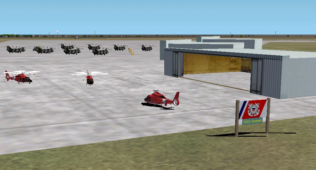 Made From Satilite Pictures, A Fair Representation Of Hunter Army Air Field/Cgas Savannah,