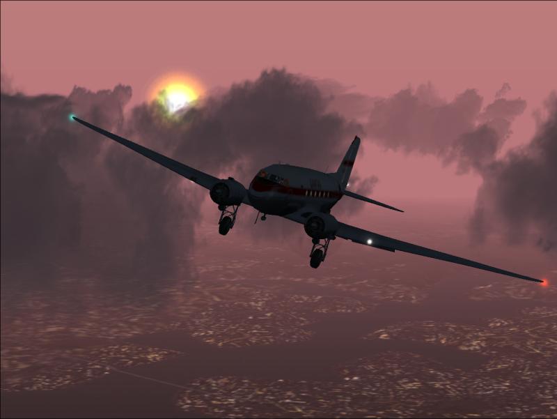 Fs2002 Douglas Dc-3 Qantas Vh-Edc Vh-Edc (Constructors No