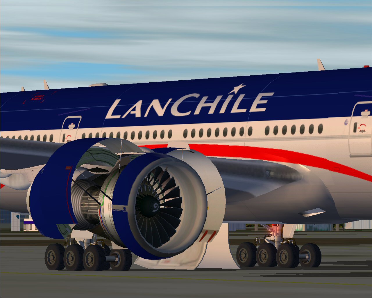 Meljet Boeing 777-200 (Fictional) Lan Chile Airlines Textures Repaint Boeing 777-200 For F — 1