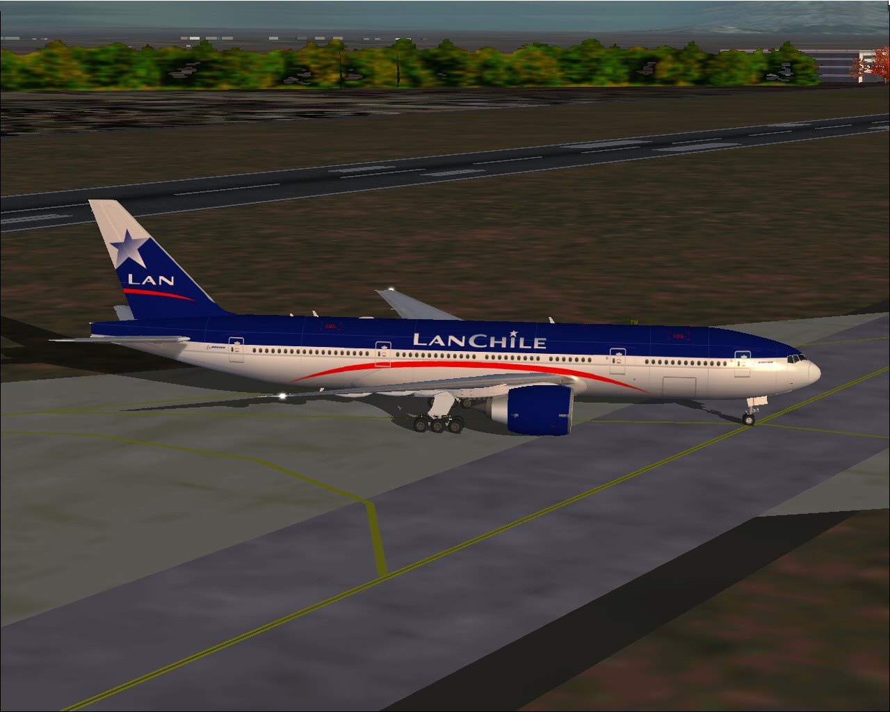 Meljet Boeing 777-200 (Fictional) Lan Chile Airlines Textures Repaint Boeing 777-200 For F