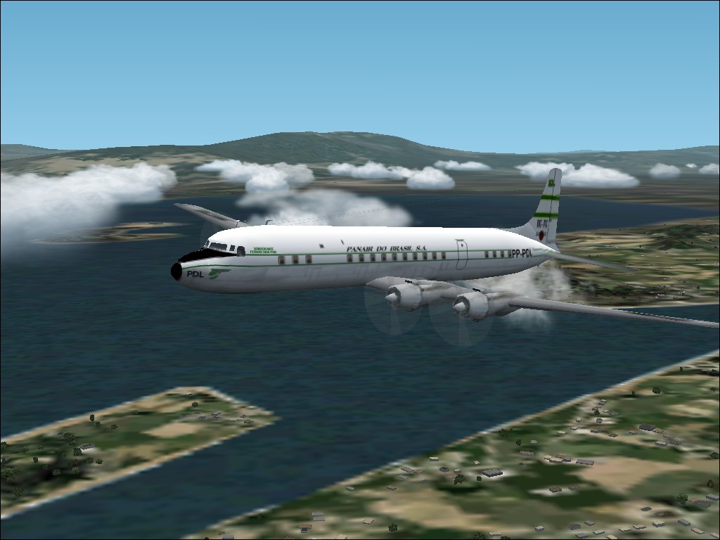 Fs2002 Panair Do Brasil Douglas Dc-7C Panair Do Brasil Douglas Dc-7C, Registration Pp-Pdl.
