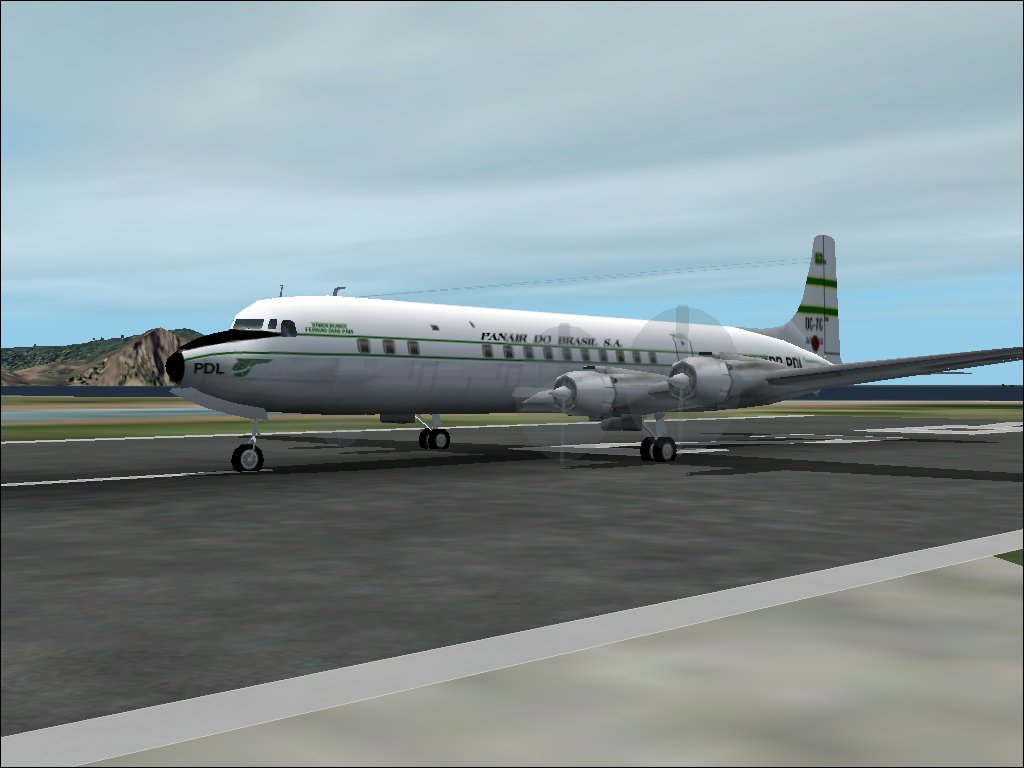 Fs2002 Panair Do Brasil Douglas Dc-7C Panair Do Brasil Douglas Dc-7C, Registration Pp-Pdl.