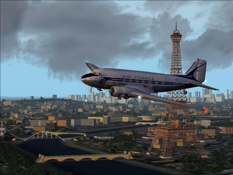 Fs2002 Douglas Dc-3 Air France Aeropostale F-Baif Douglas Dc-3 (C-47) F-Baif Of Air France