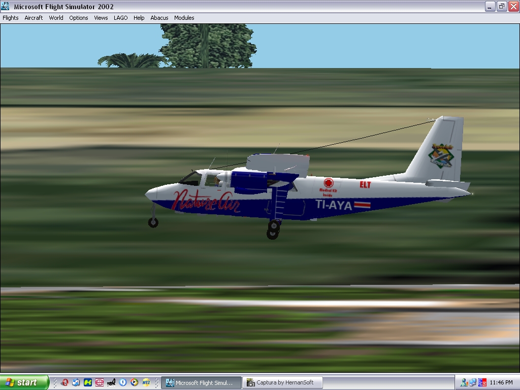 Fs2002 Britten Norman Bn-2A Islander Nature Air Costa Rica