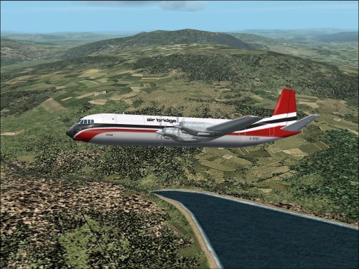 Fs2002 Aircraft Vickers Vanguard In Three Liveries Elan, Invicta, Airbridge Textures Exclu — 1