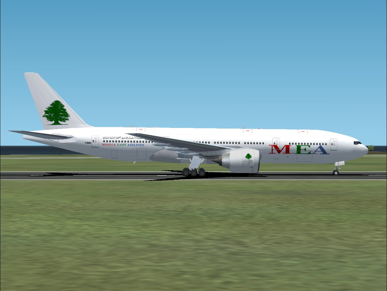 Mea Middle Eastern Airlines Textures (Fictional) For Melvin Rafis Excellent Boeing 777-200