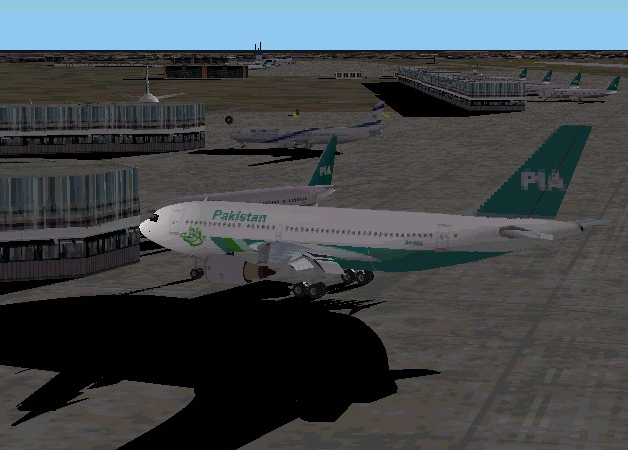 Fs2002 Pakistan Airlines Textures Repaint In Dxt3 With Alpha For Harald Nehrings A310-304