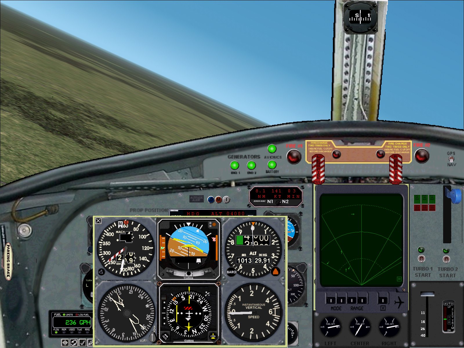 Fs2002 Pro Panel Fokker F27-200 Panel For Fs2002, By Ken Mitchell