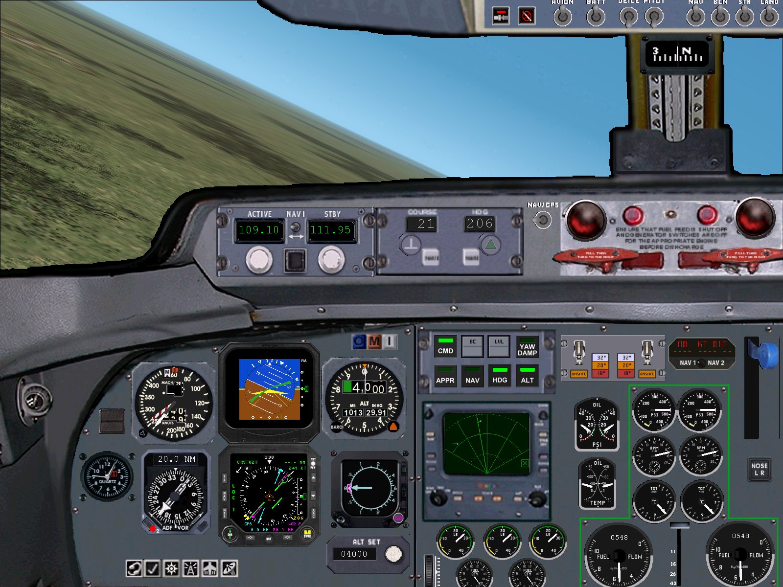 Fs2002 Pro Panel Fokker F27-500 Panel For Fs2002, By Ken Mitchell