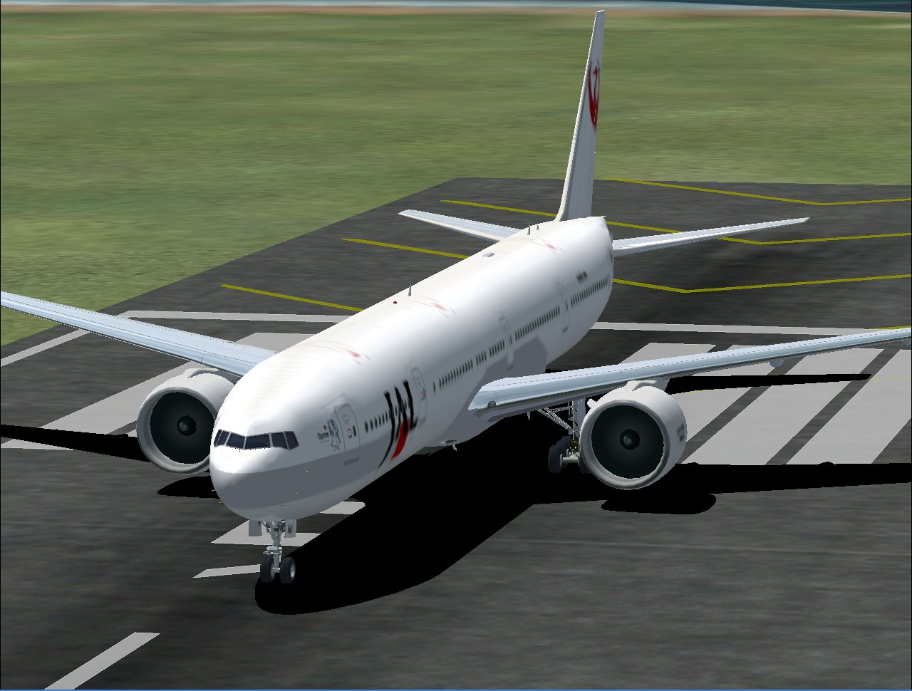 Jal 1990S Textures For Melvin Rafis Excellent Boeing 777-340 Starjet, Registration Ja8942