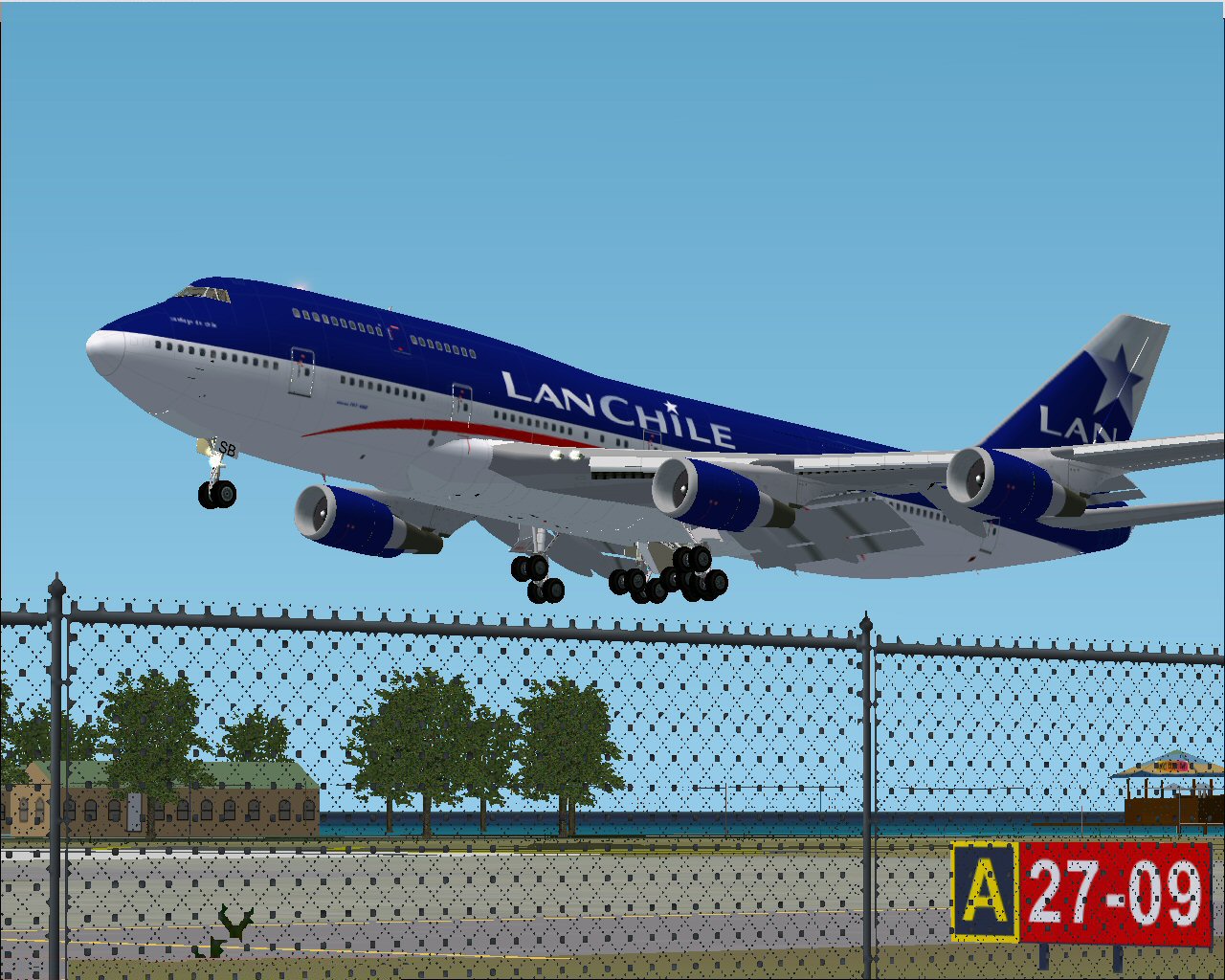 Project Opensky Boeing 747-400 Combi For Fs2002 Exclusively Lan Chile Model Designer : C