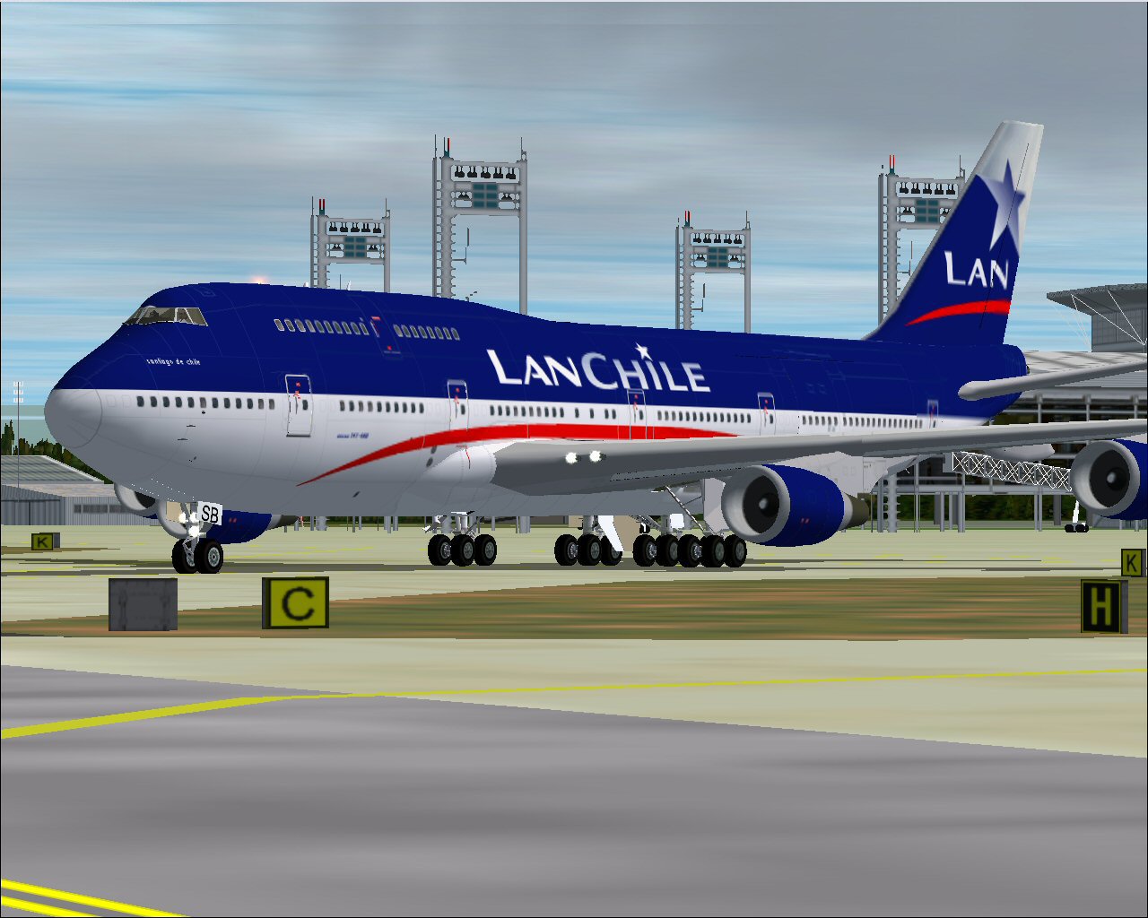 Project Opensky Boeing 747-400 Combi For Fs2002 Exclusively Lan Chile Model Designer : C
