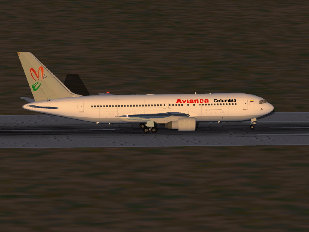 Project Opensky Airbus B767-200 Avianca Columbia New Colours For Fs2002 Exclusively This A