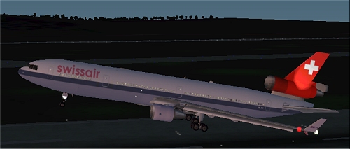 Fs2002 Mcdonnell Douglas Md-11 Swissair Old Colours Model, Animation And Master Textures B