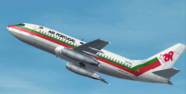 This Is A Textures Repaint Of Ffx/Sga Boeing 737-200 In The Colour Of Air Portugal Cs-Tek