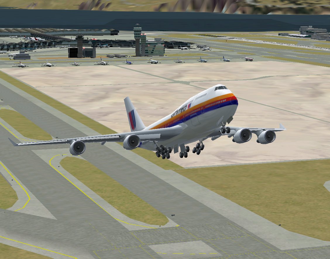 United Airlines Classic Livery Textures For The Boeing 747-400 By Fspainter, Registration