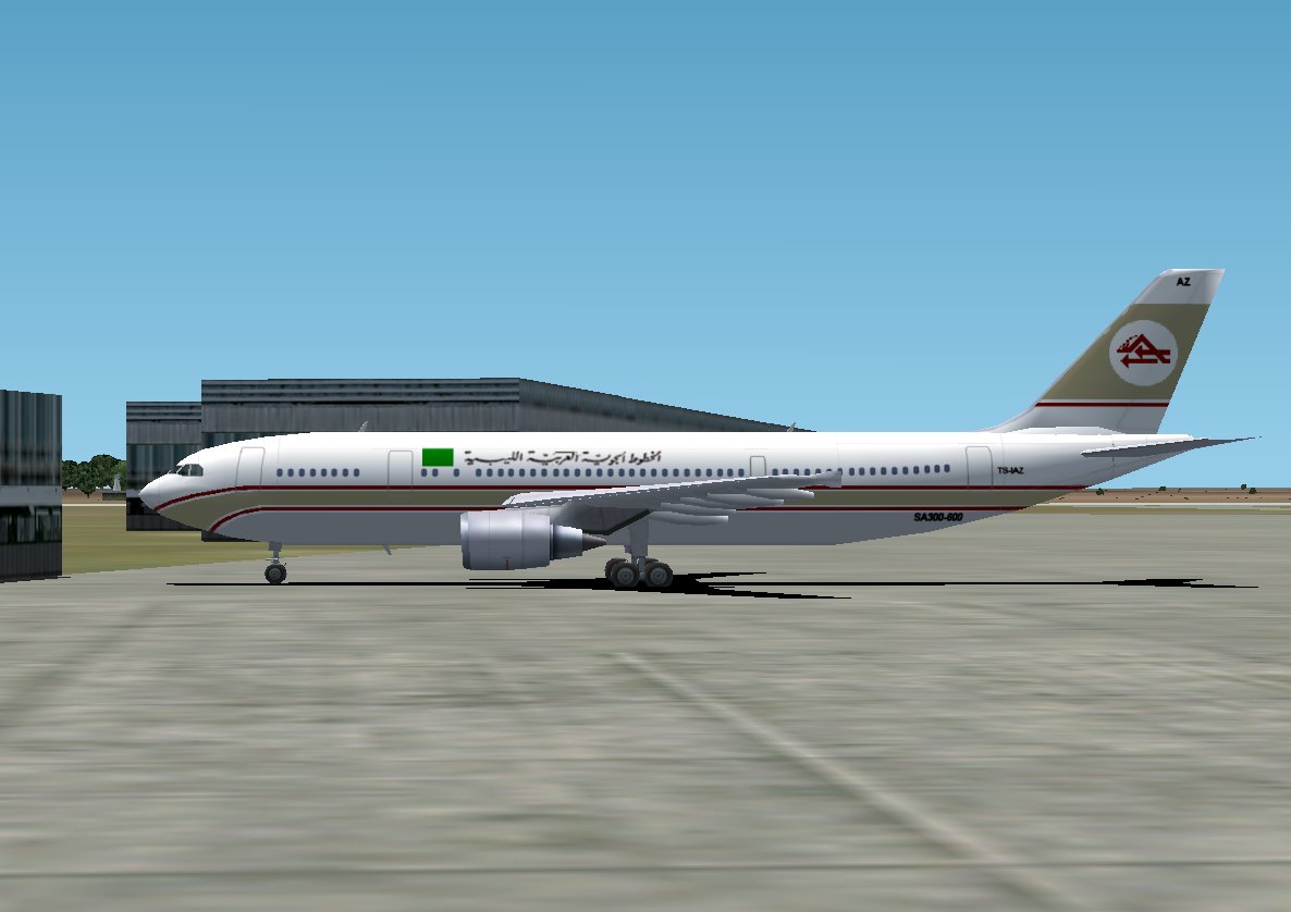 Fspainter Airbus A300-600R In Libyan Arab Arlines Old Livery, Registration #Ts-Iaz; With 3