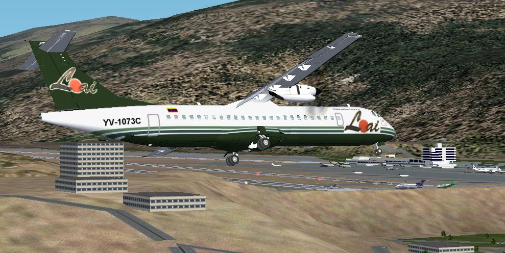 Fs2002 Lai Atr-72 An Atr-72 Repainted In Lai Colors, The Exclusively Airline In Venezuela