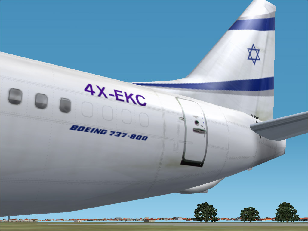 Fs2002 Boeing 737-858 El Al, Israel Airlines Professional Package Fs2002 El Al Boeing 737-