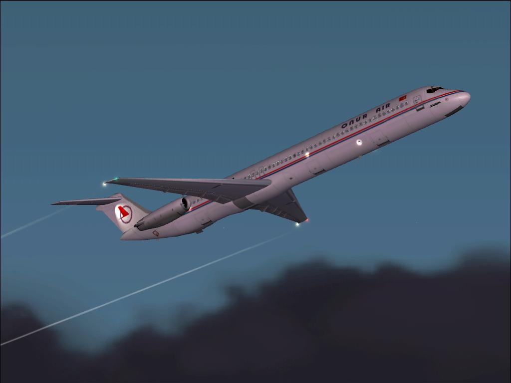Fs2002 Aircraft-Mcdonnell Douglas Dc9 Super 80 Onur Airlines Aircraft By Stewart Global An