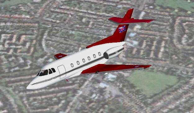 Fs2002 Aircraft - Hs 125 32 Squadron This Aircraft Is Based At Raf Northolt In England Wit