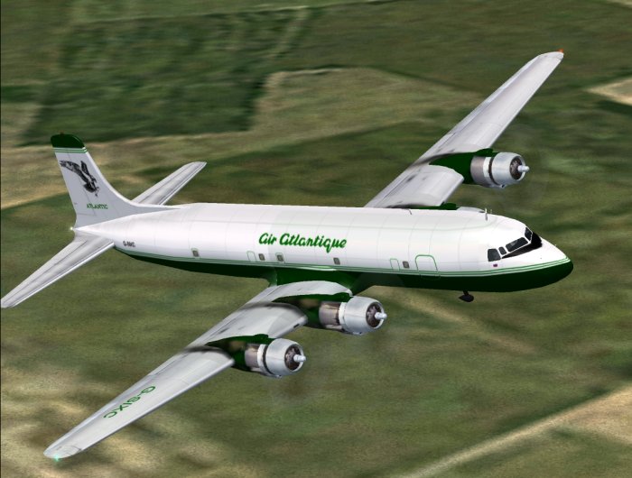 Air Atlantique Texture For The Dc-6 By California Classics, Available From Www.calclassic.