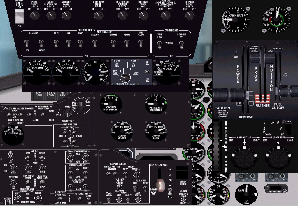 Fs2002 Beech 1900D Panel