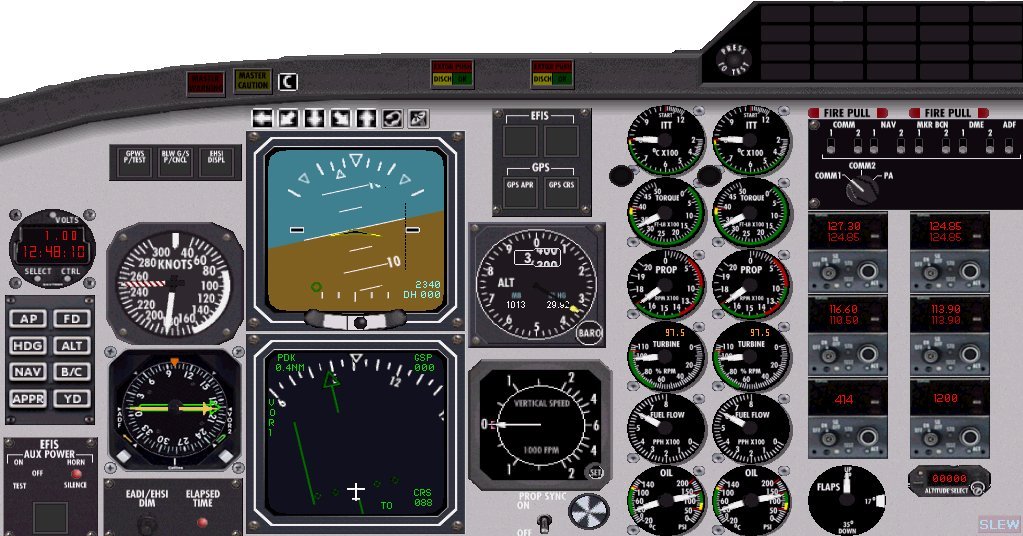 Fs2002 Beech 1900D Panel