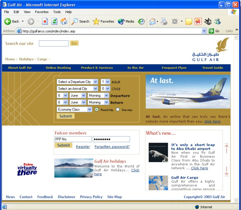 Fs2002 Gulf Air Boeing B767-300Er - A Textures Repaint Of Project Opensky Gulf Air New Loo