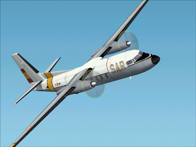This Is A Textures Repaint Of Mike Stones Fokker 27-200 In The Colours Of The Spanish Air — 1