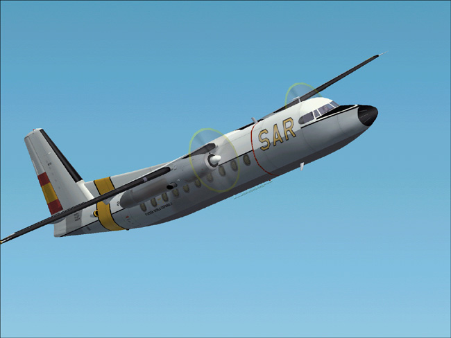 This Is A Textures Repaint Of Mike Stones Fokker 27-200 In The Colours Of The Spanish Air