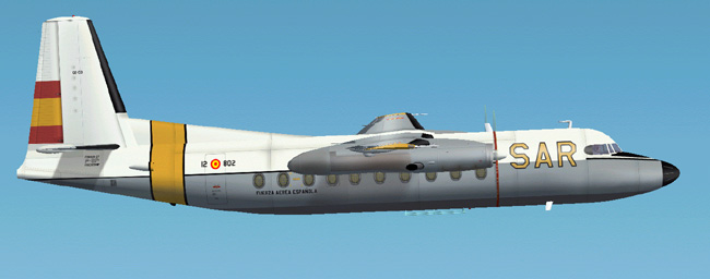 This Is A Textures Repaint Of Mike Stones Fokker 27-200 In The Colours Of The Spanish Air