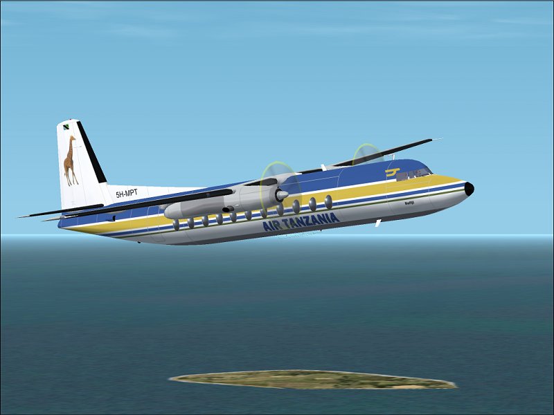 Textures Repaint Av Mike Stones Fokker 27 I Air Tanzania-Farger, Av Runar Hvitsand