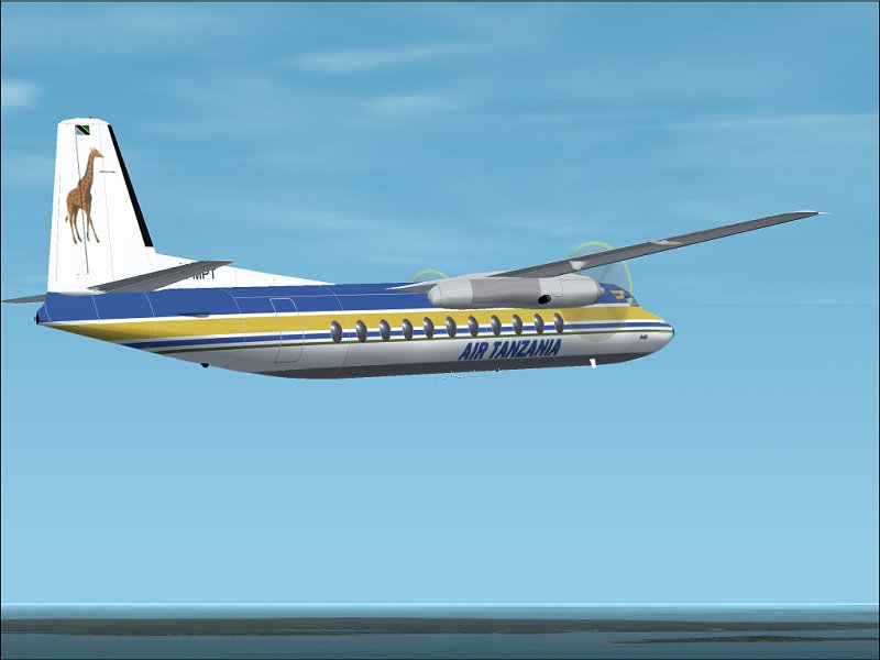 Textures Repaint Av Mike Stones Fokker 27 I Air Tanzania-Farger, Av Runar Hvitsand