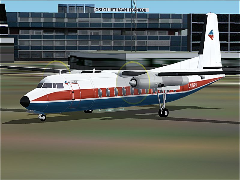 Textures Repaint Av Mike Stones Fokker 27 I Air Executive-Farger, Av Runar Hvitsand