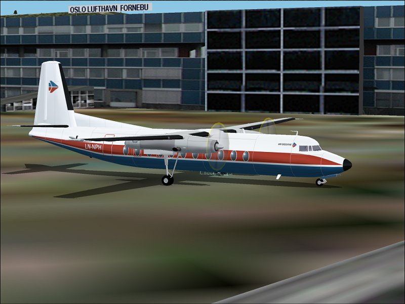 Textures Repaint Av Mike Stones Fokker 27 I Air Executive-Farger, Av Runar Hvitsand