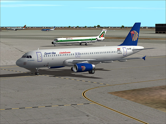 Fs2002 Egypt Air Airbus A320 A Textures Repaint In Egypt Air Colors Of The Fspainter Airbu