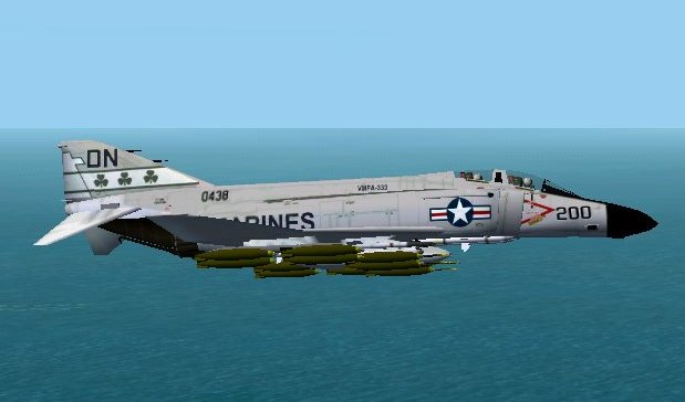 Textures Repaint Of Alphasim Uk (Textures Only) F-4N In The Colors Of Vmfa-333 (Cfs2) Mag-