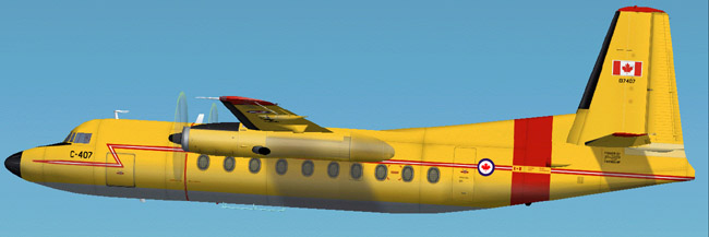 This Is A Textures Repaint Of Mike Stones Fokker 27-200 In The Colours Of The Canadian Arm