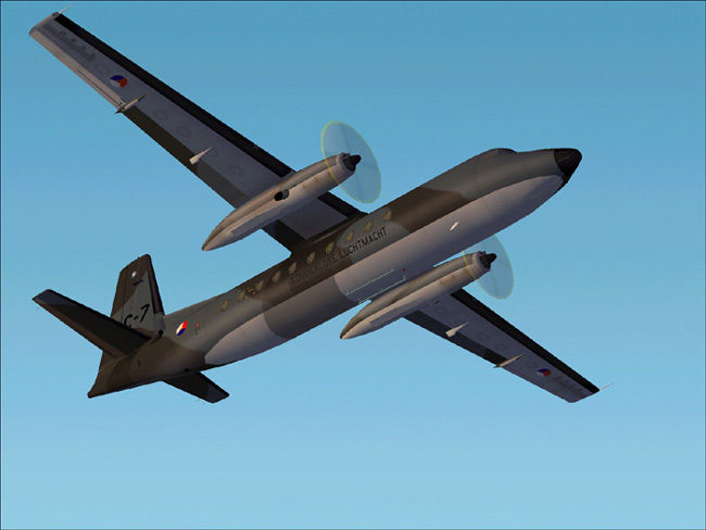 This Is A Textures Repaint Of Mike Stones Fokker 27-200 In The Colours Of The Royal Nether