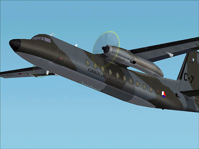 This Is A Textures Repaint Of Mike Stones Fokker 27-200 In The Colours Of The Royal Nether